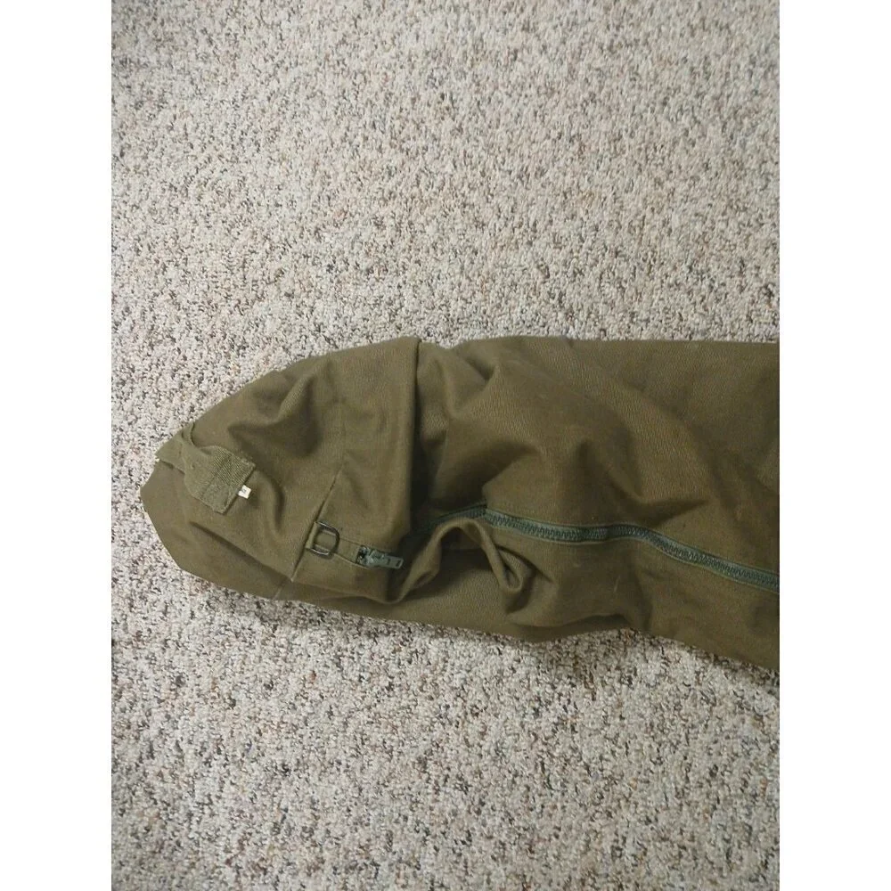 Vintage US Military Canvas Duffle Duffel‎ Bag Olive Green!!!